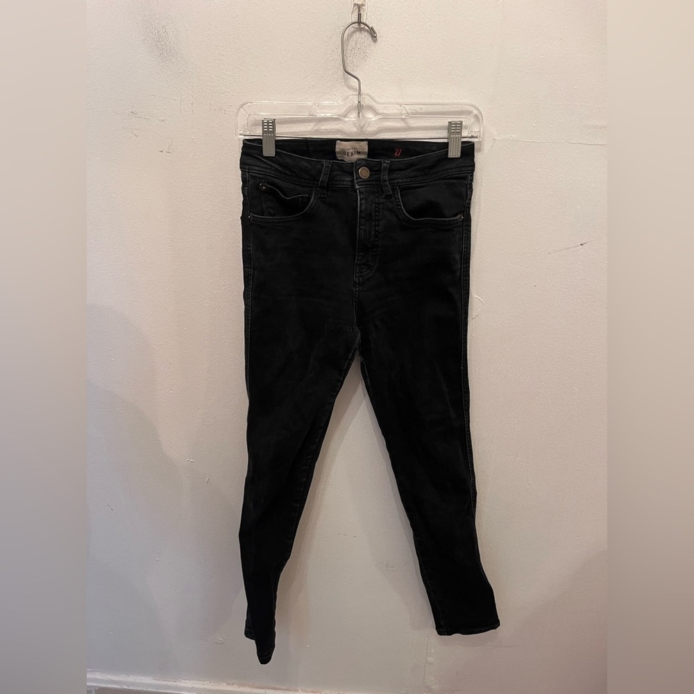 Sezane Denim Jeans Black Waist 27"